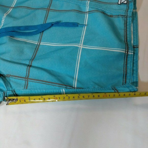 Rip Curl Blue White Chequered Board Shorts Size 32 - Picture 11 of 11
